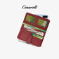 Double Zip Leather Wallet For Women - cossroll.leather