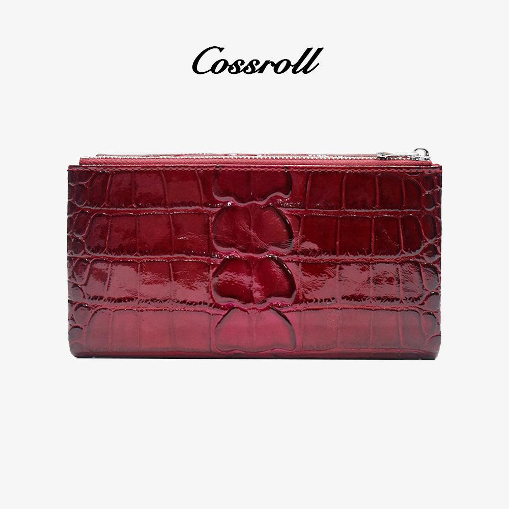 Glossy Clutch Leather Women Wallets Wholesale - cossroll.leather