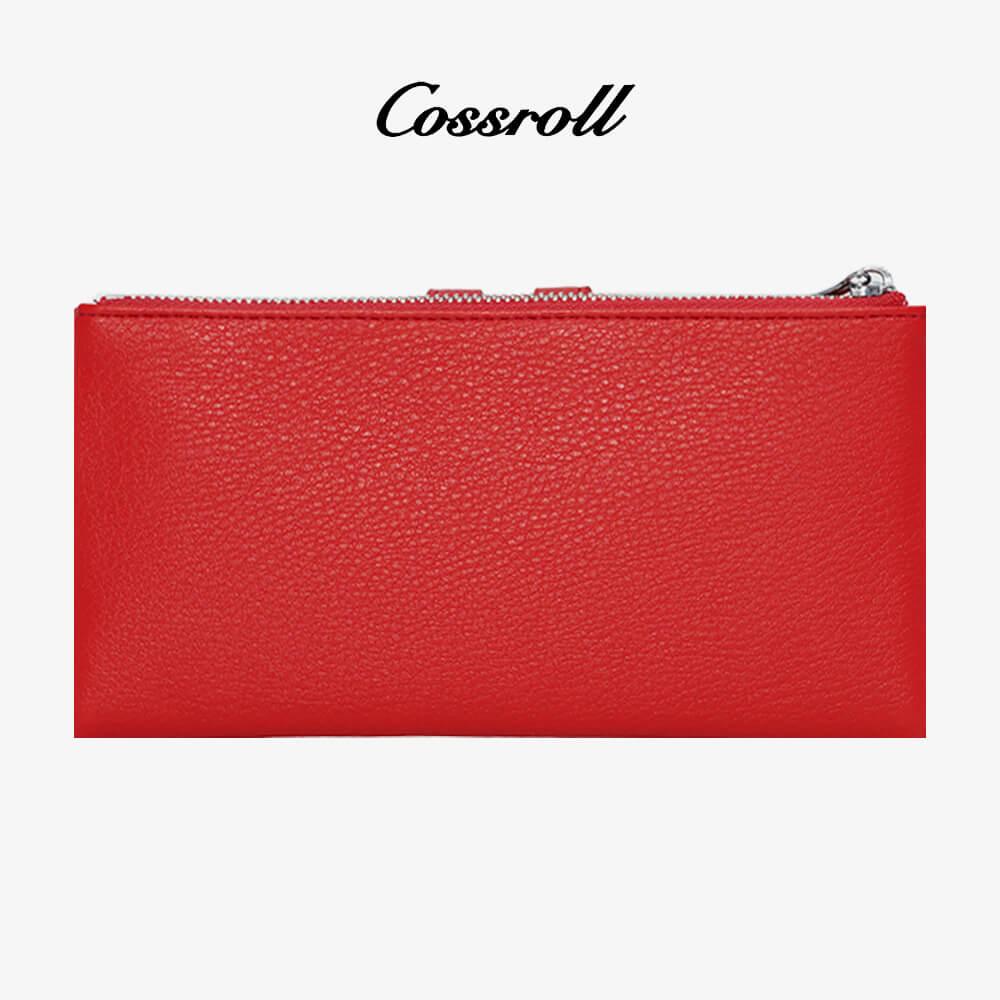 Women Zipper Leather Bifold Wallets For Wholesale - cossroll.leather