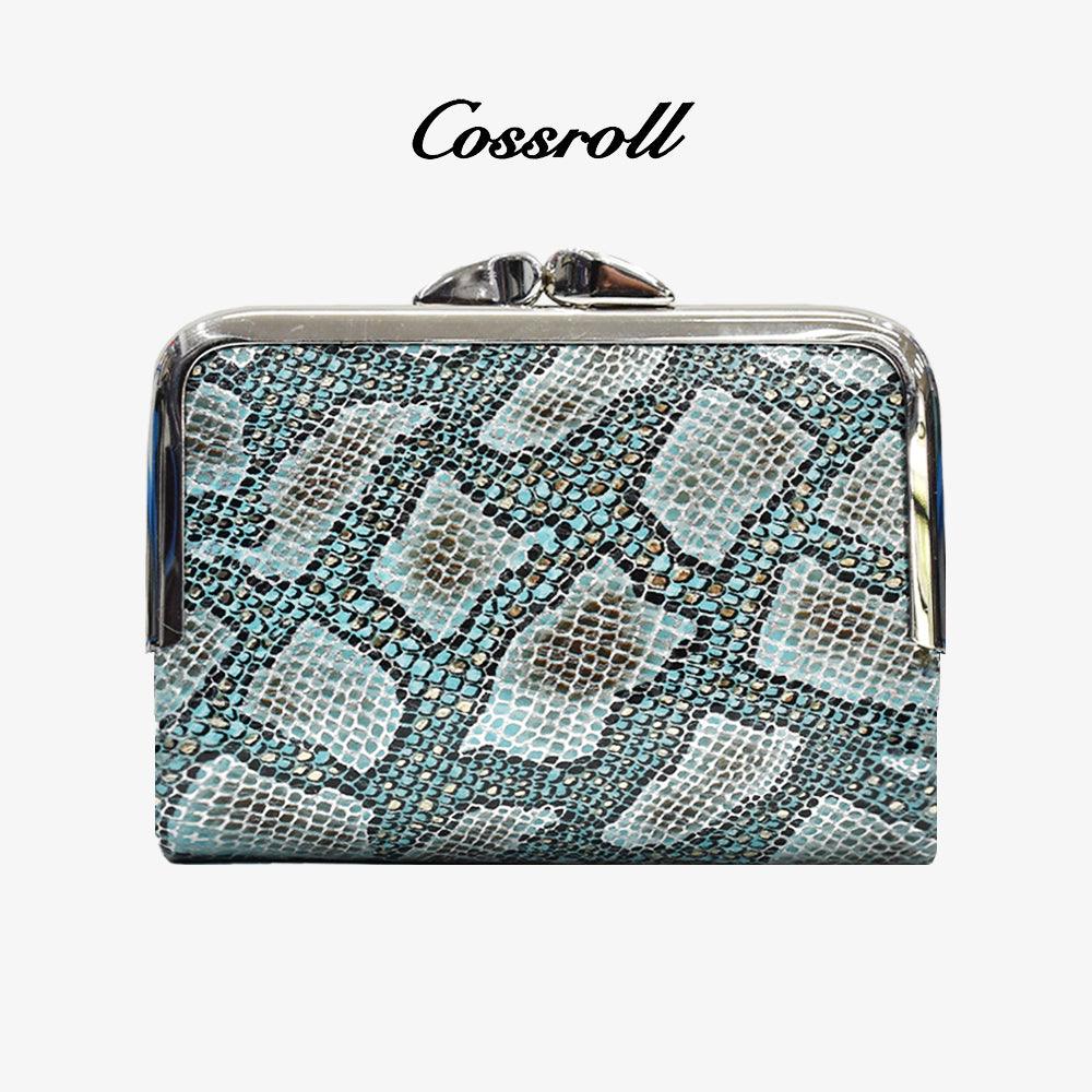 Cossroll Python Print Customize Leather Wallet Manufacture