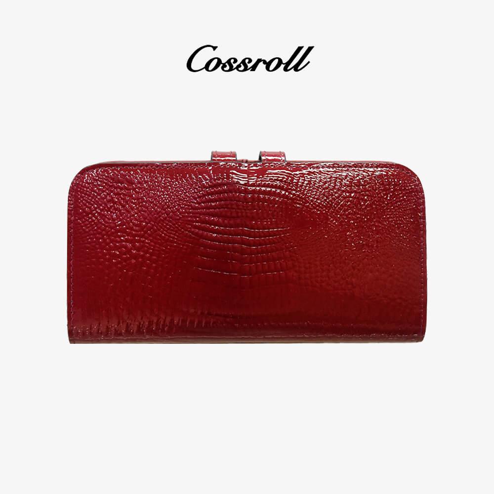 Shiny Leather Wallet Bifold For Women Wholesale - cossroll.leather