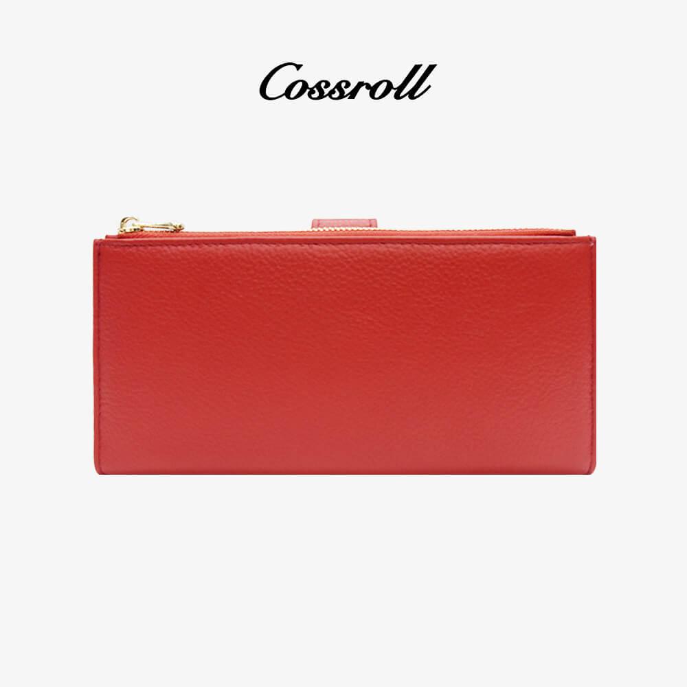 Genuine Leather Long Wallet Wholesale Bifold - cossroll.leather