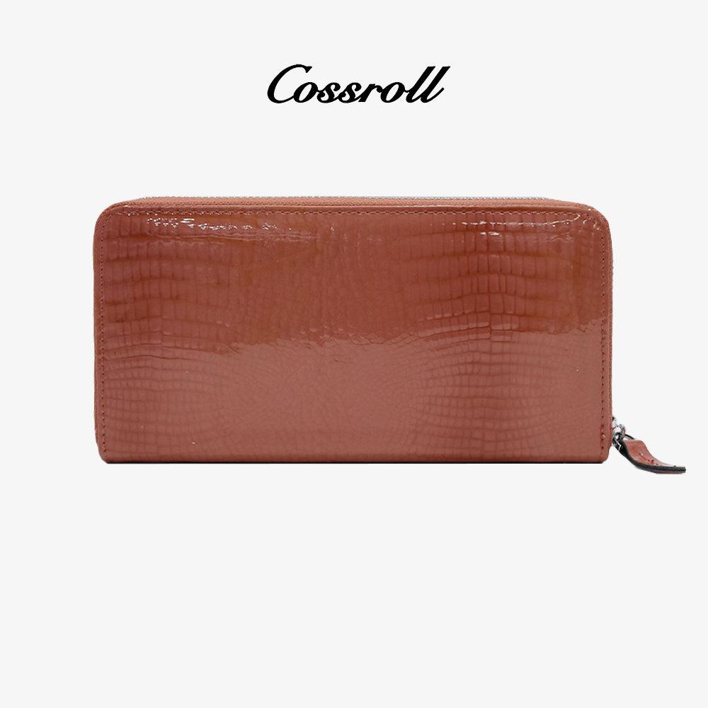 Cossroll Patent Leather Women Wallet Manufacturer 