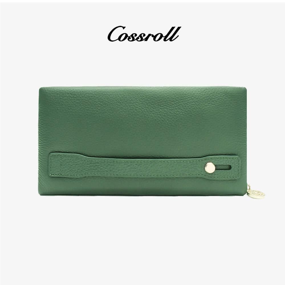 Leather Clutch Wallets With Card Slots - cossroll.leather