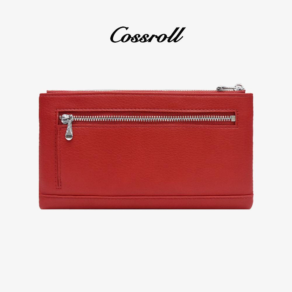 Genuine Leather Women Wallets With ID Window - cossroll.leather