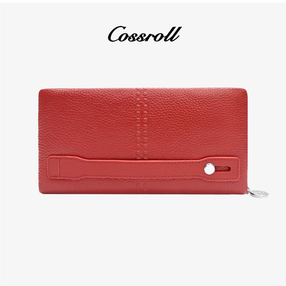 Leather Clutch Zipper Women Wallets For Wholesale - cossroll.leather