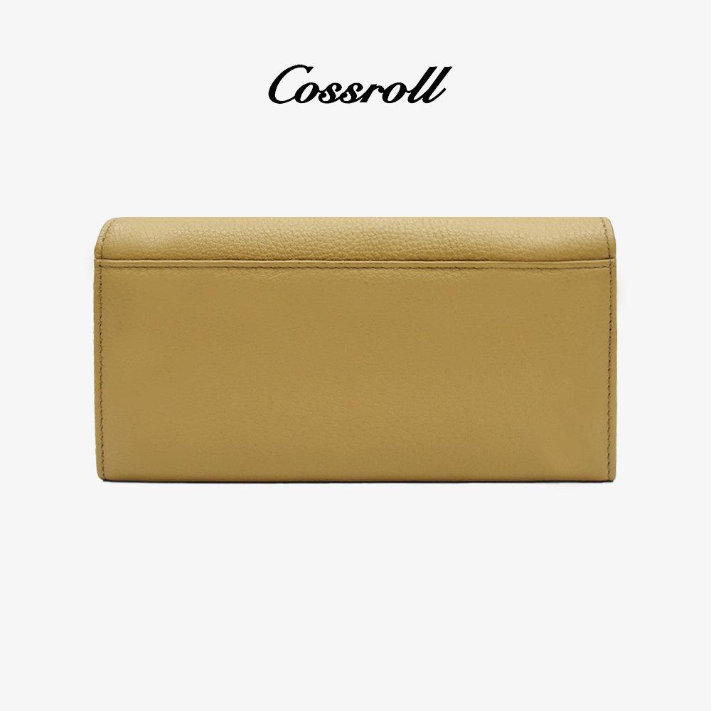 Thick Leather Wallet For Women Bifold Purse - cossroll.leather