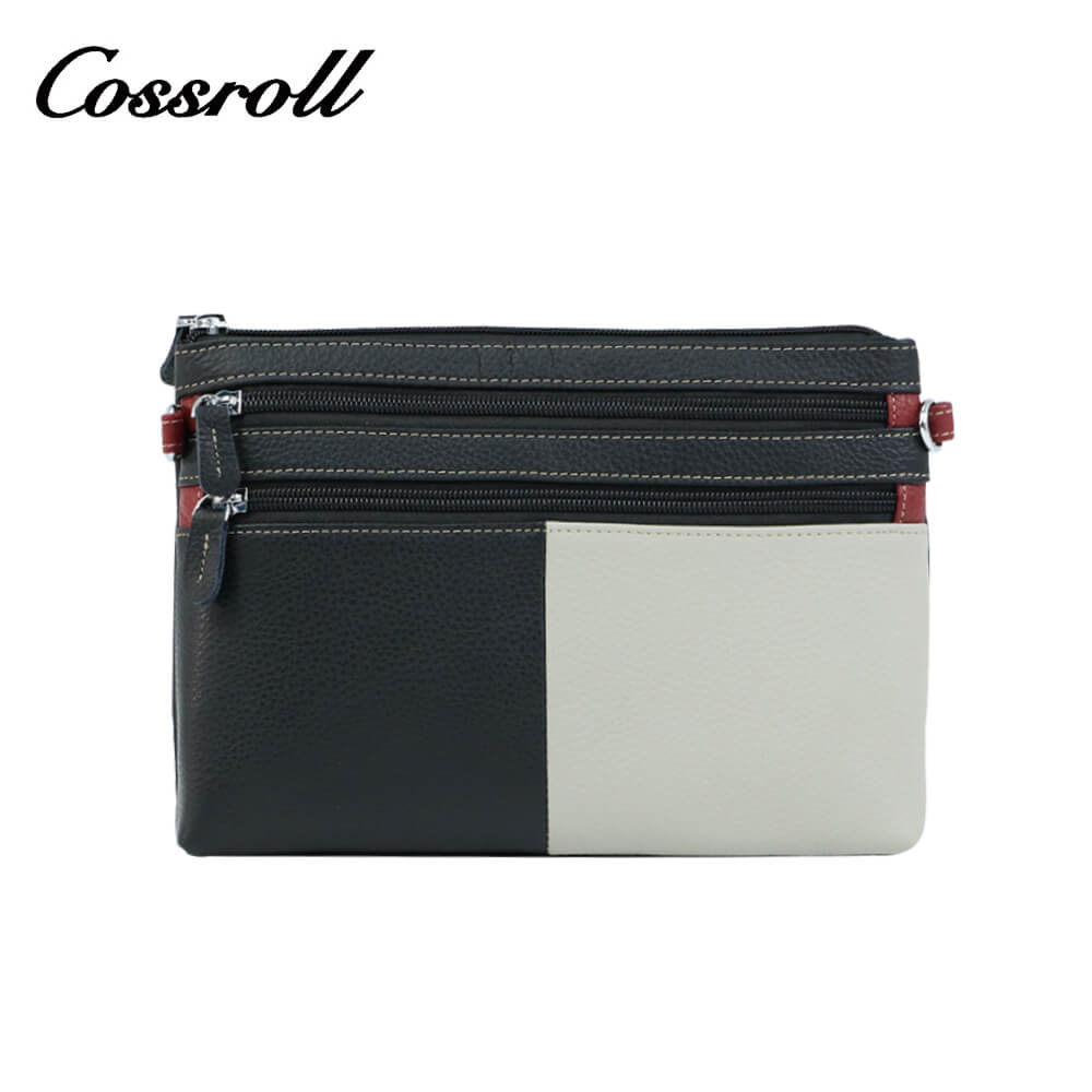 Cossroll Muticolor Zipper Crossbody Leather Bag Manufacturer