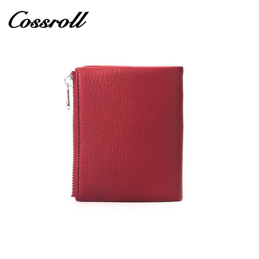 Cossroll Lychee Short Real Leather Wallet Manufacturer