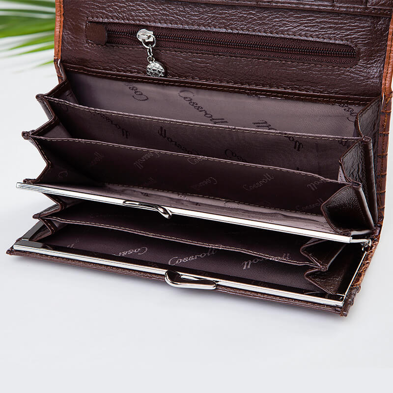 Classic Dragon Long Patent Leather Wallets