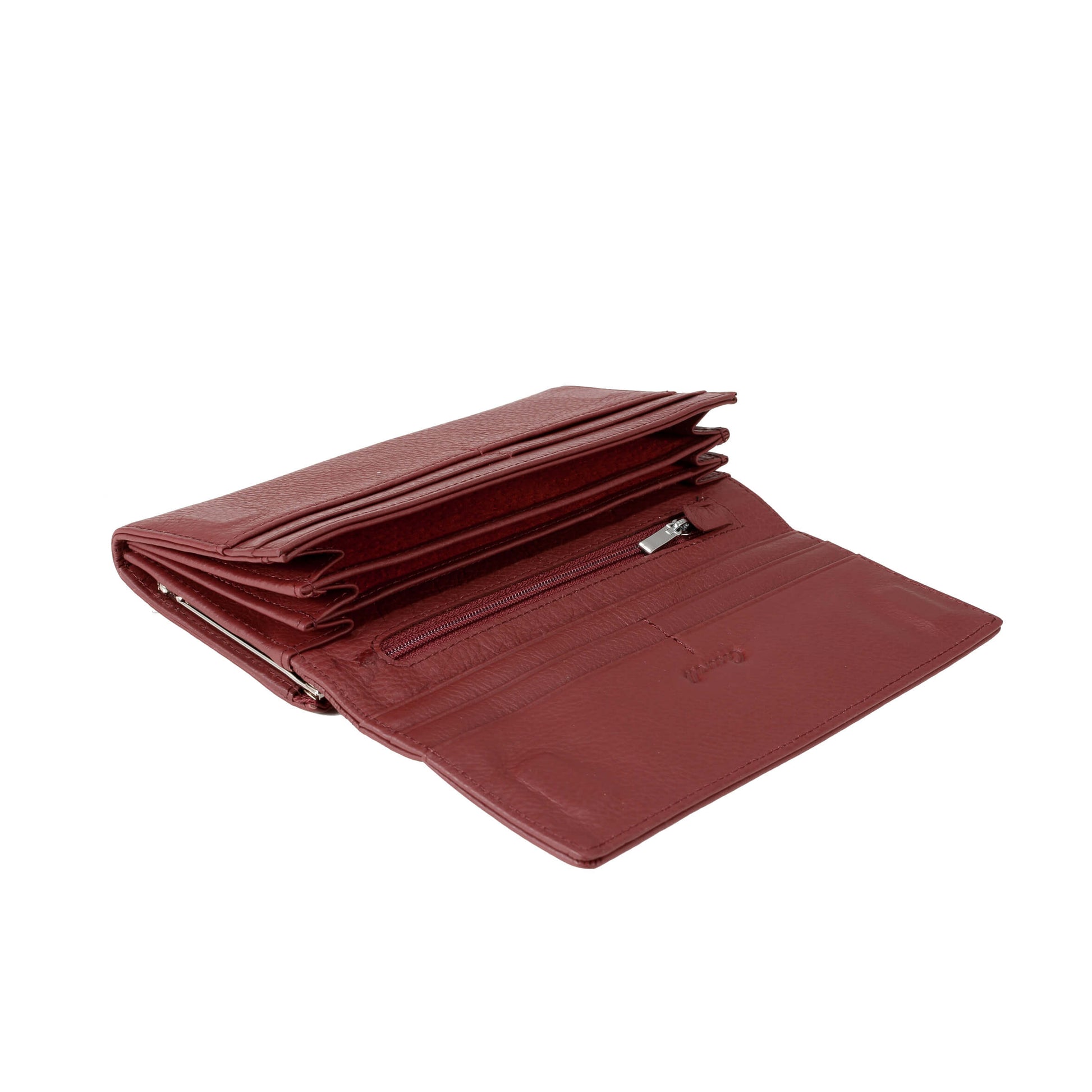 Women Long Cowhide Lychee Leather Wallet Manufacturer