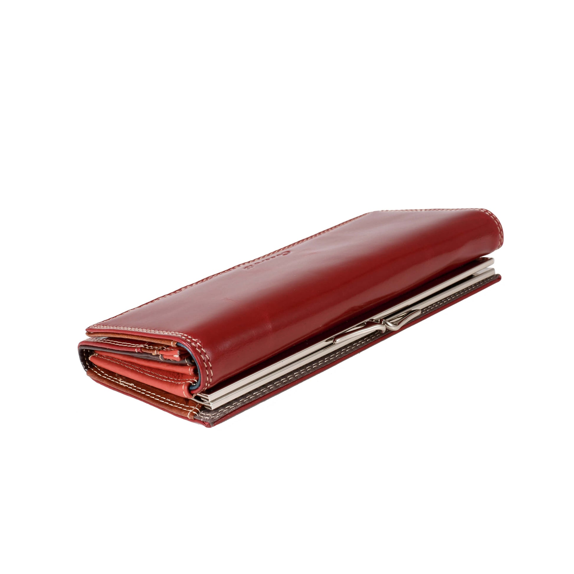 Clutch Lady Long Cowhide Waxed Leather Wallet