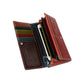 Clutch Lady Long Cowhide Waxed Leather Wallet