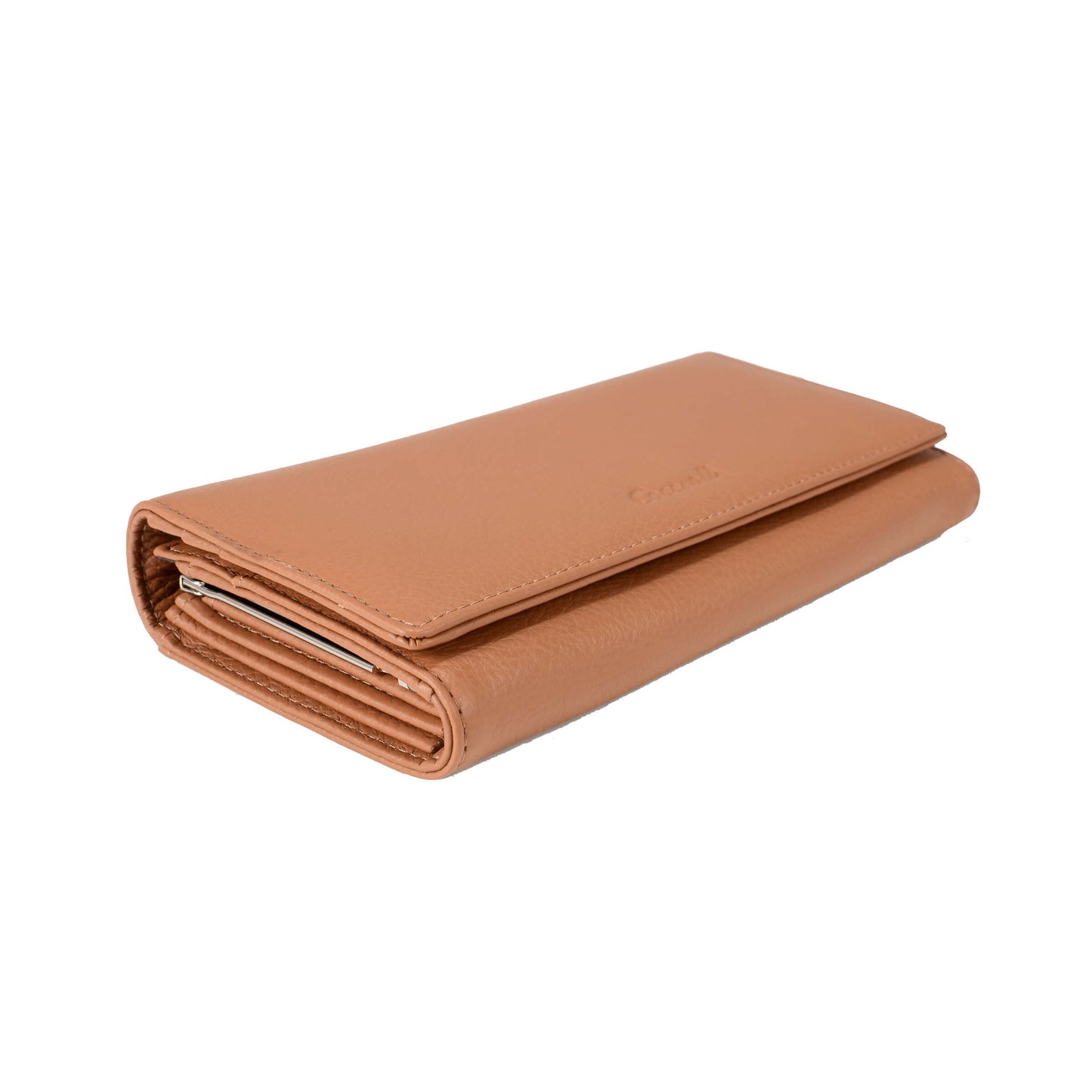 Women Long Lychee Cowhide Leather Wallet Manufacturer