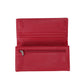Women Bifold Long Cowhide Lychee Leather Wallet Manufacturer