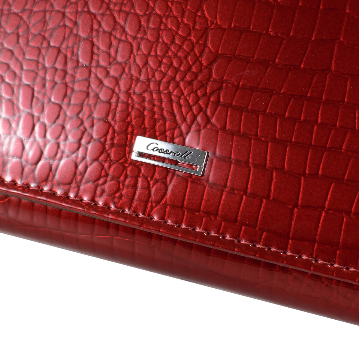 Crocodile Bifold Women Long Cowhide Leather Wallet Manufacturer