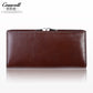 Smooth Lady Long Cowhide Leather Wallets