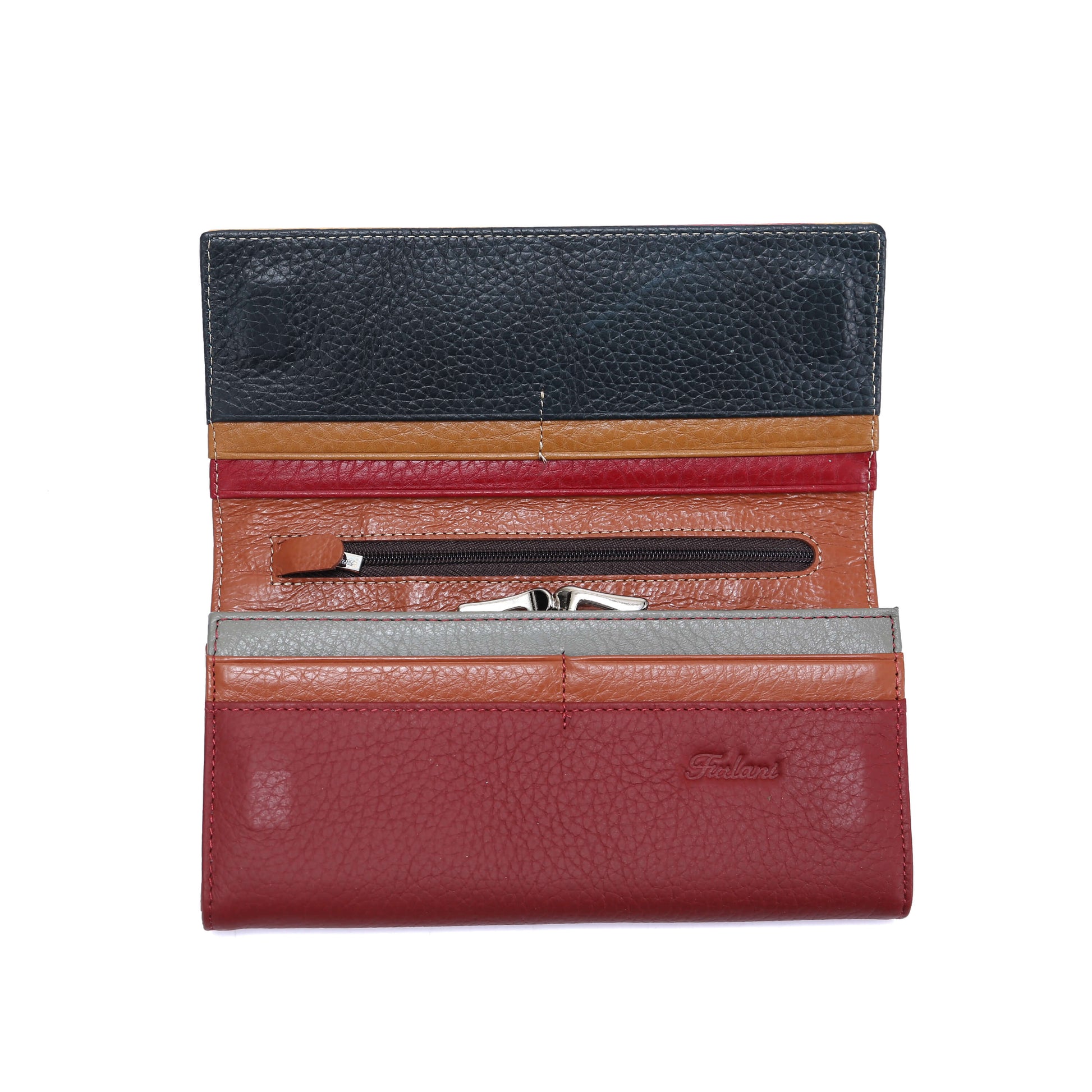 Cossroll Colorful Ladies Patent Leather Long Wallets Maker