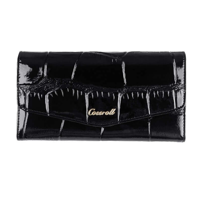 Cossroll Ladies Long Patent Leather Wallet Manufacturer