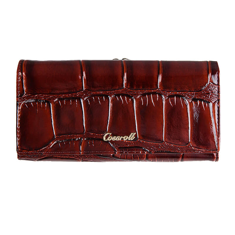 Cossroll Crocodile Long Patent Leather Wallet Manufacturer