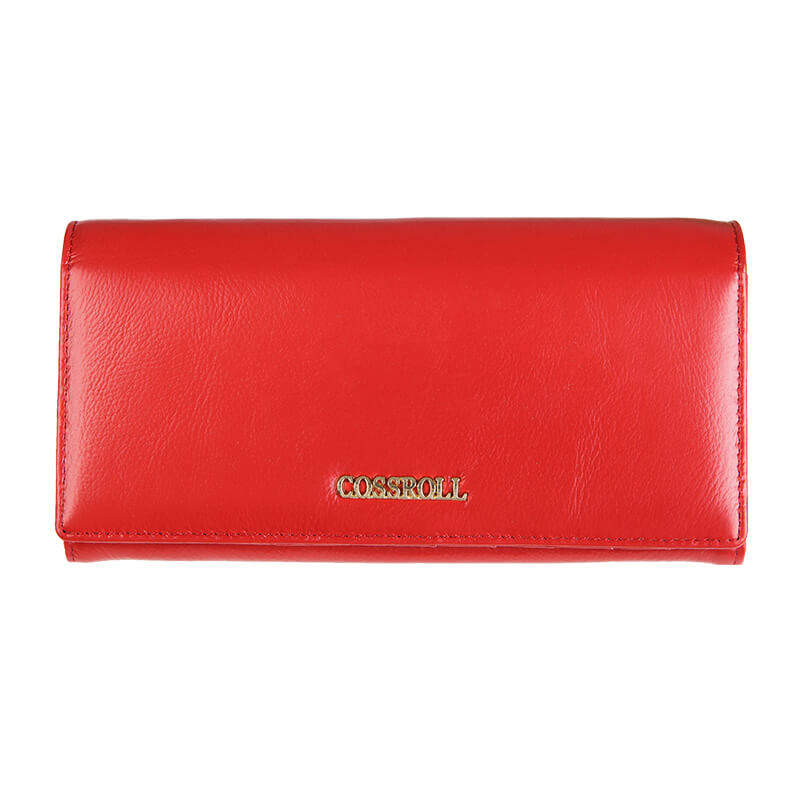 Unisex Bifold Long Cowhide Leather Wallet