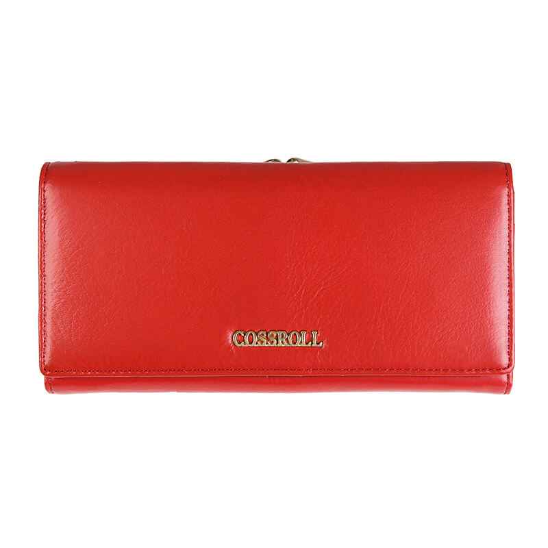 Cossroll Clutch Lady Long Cowhide Leather Wallet Manufacturer