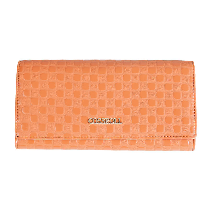 Cossroll Women Dots Long Cowhide Leather Wallet Manufacturer