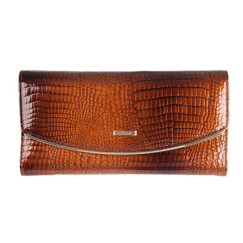 Crocodile Envelop Lady Long Patent Leather Wallets Manufacturer