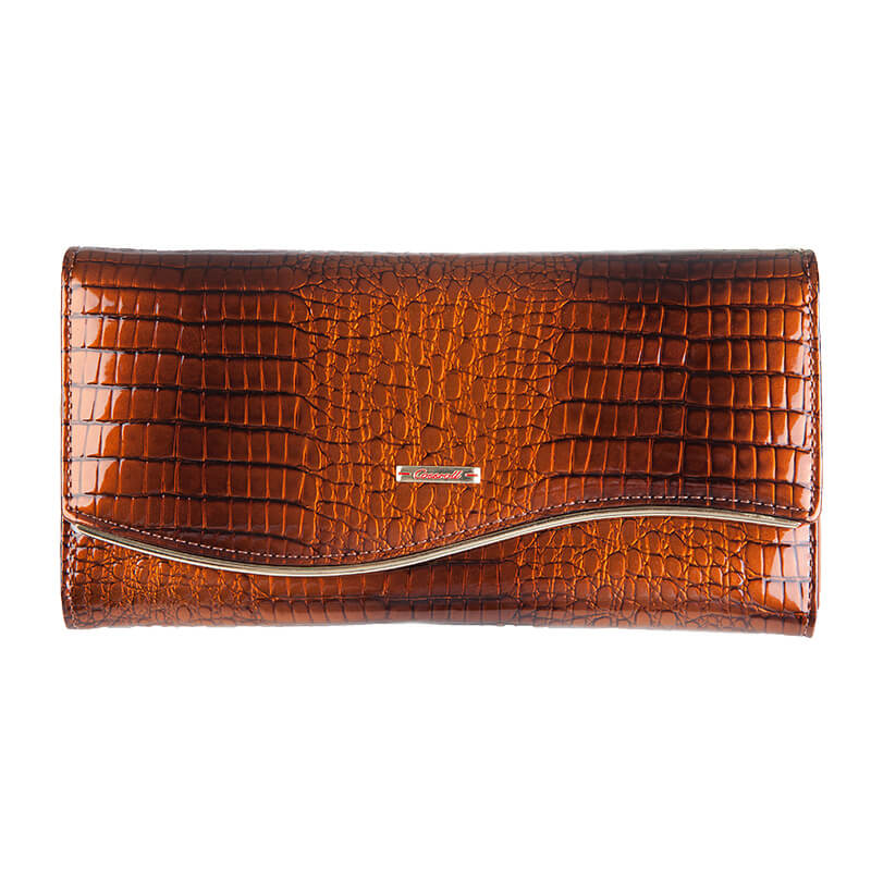 Crocodile Envelop Women Long Patent Leather Wallets Manufacturer