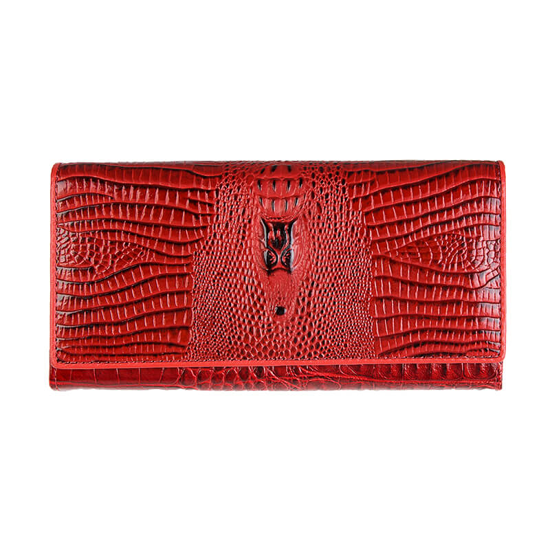 Classic Dragon Long Patent Leather Wallets