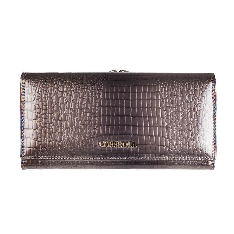 Crocodile Clutch Lady Long Cowhide Leather Wallet Manufacturer