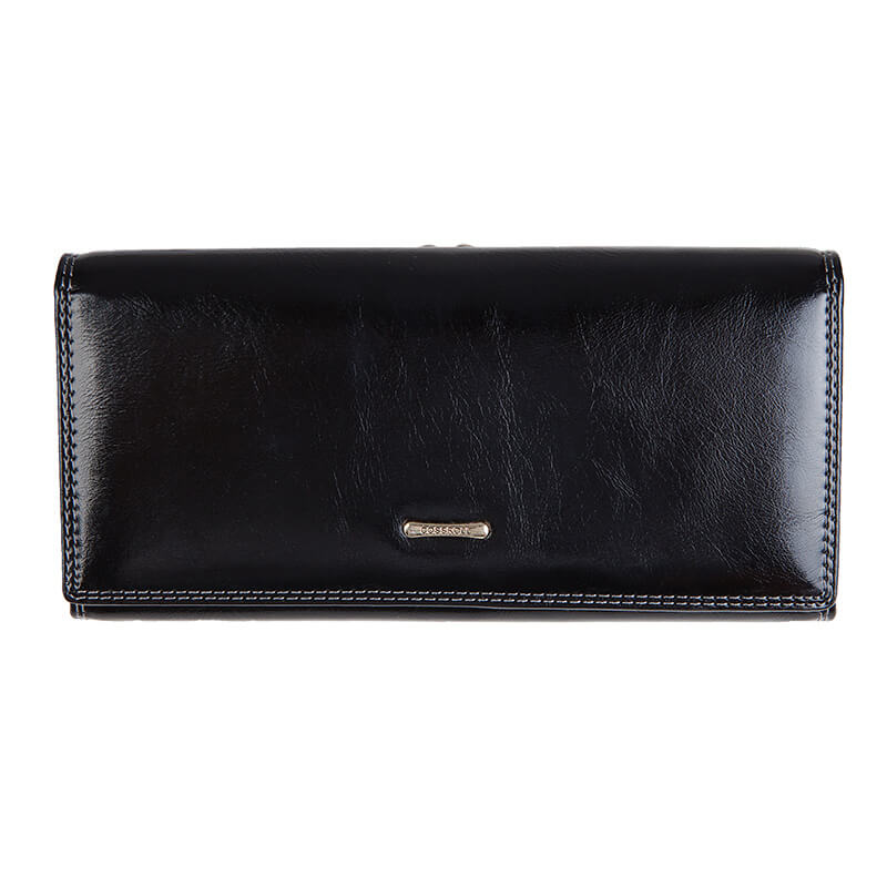 Smooth Lady Long Cowhide Leather Wallets