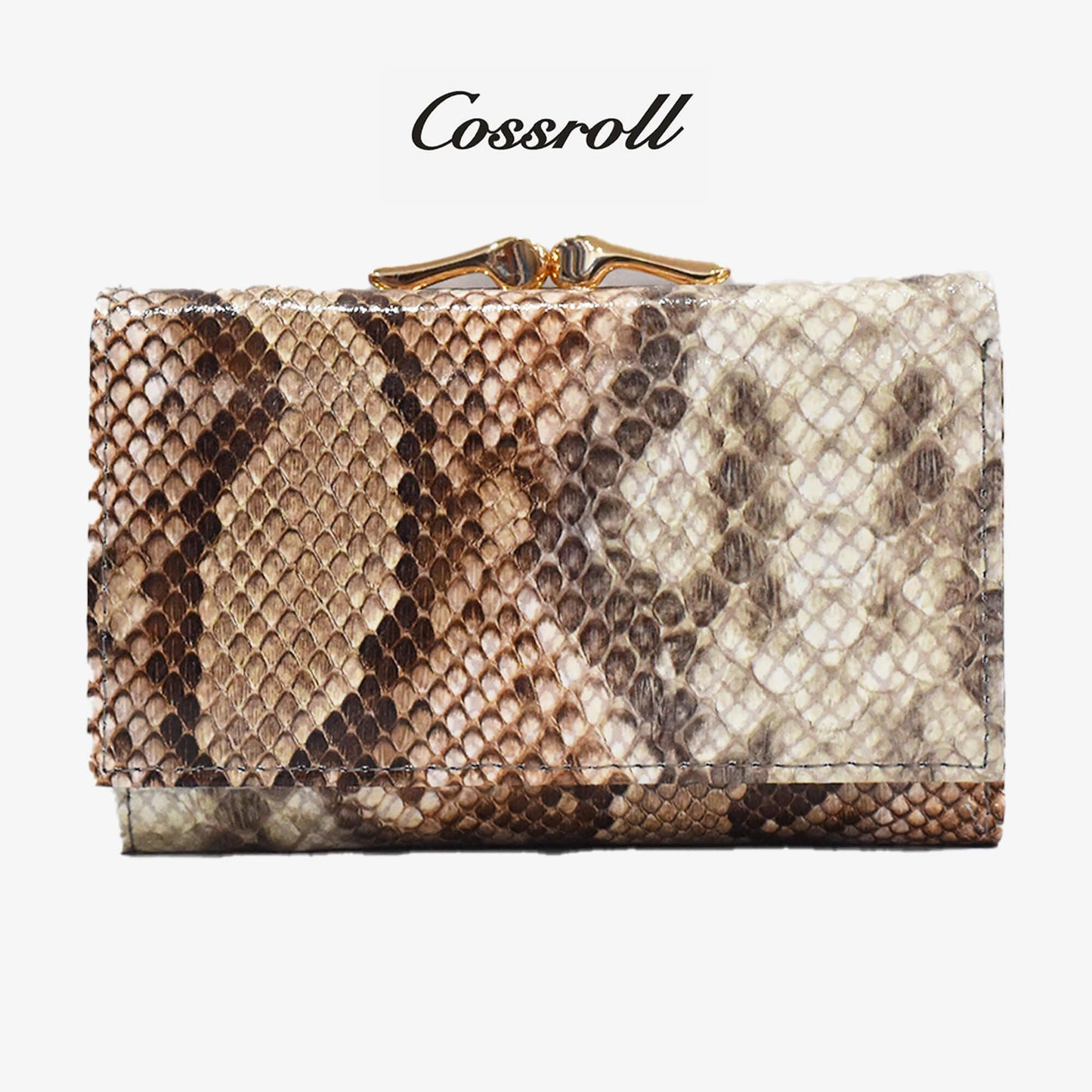 Women Genuine Leather Wallet Manufacturer Python Snake Prints - cossroll.leather