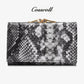 Women Genuine Leather Wallet Manufacturer Python Snake Prints- cossroll.leather