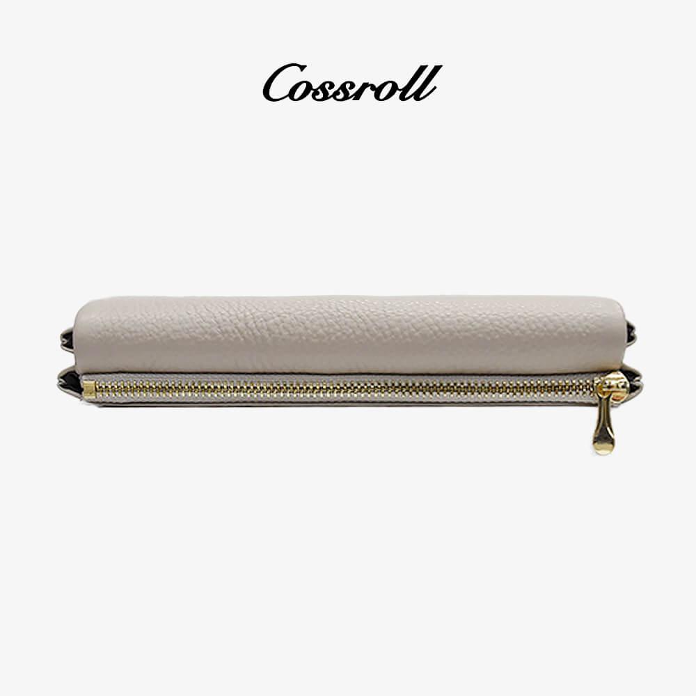 Women Leather Wallets Minimalist RFID Blocking - cossroll.leather