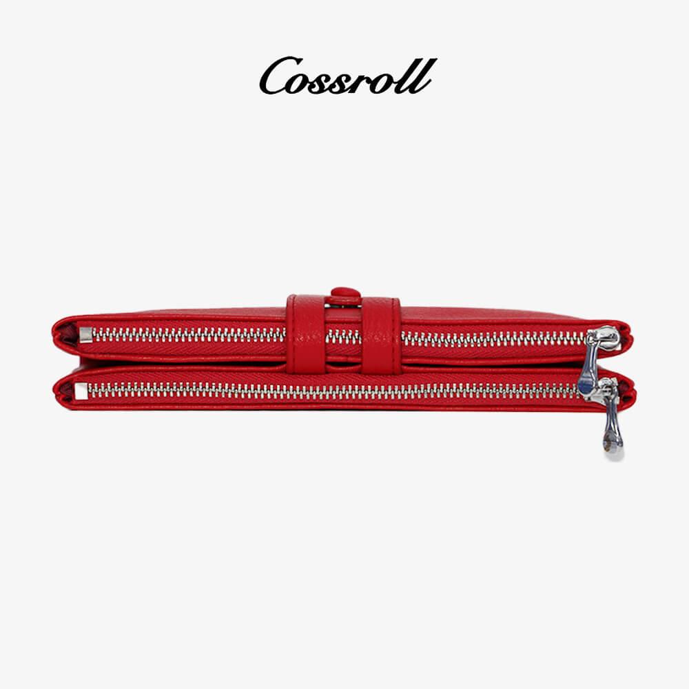 Women Zipper Leather Bifold Wallets For Wholesale - cossroll.leather