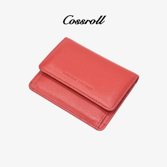 Customized Leather Short Wallets Bifold Card Slots - cossroll.leather