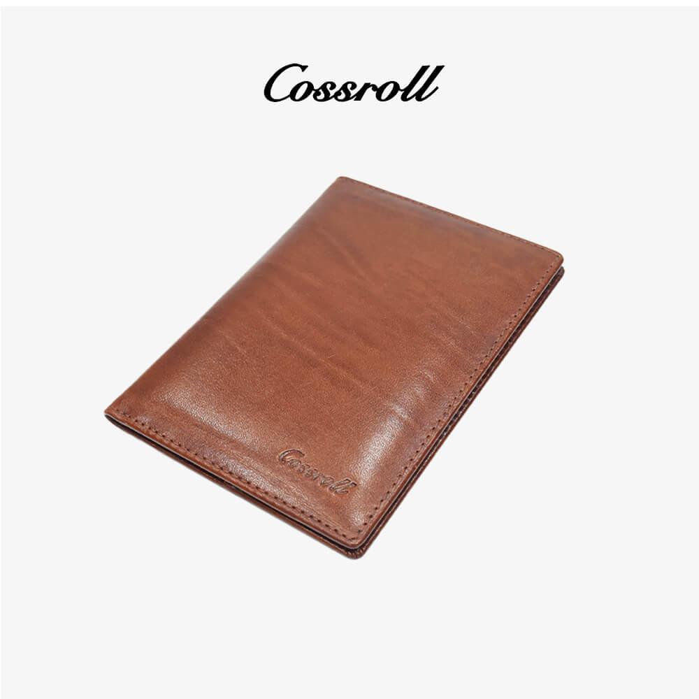 Customized Leather Passport Card Holder Wallet - cossroll.leather