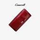 Glossy Ladies Leather Long Wallet - cossroll.leather