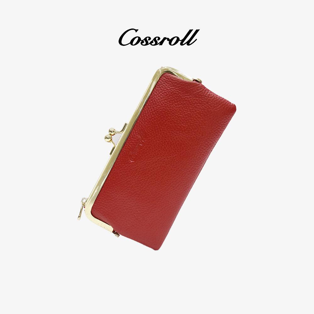 Manufacture Leather Slim Wallet Zipper For Women