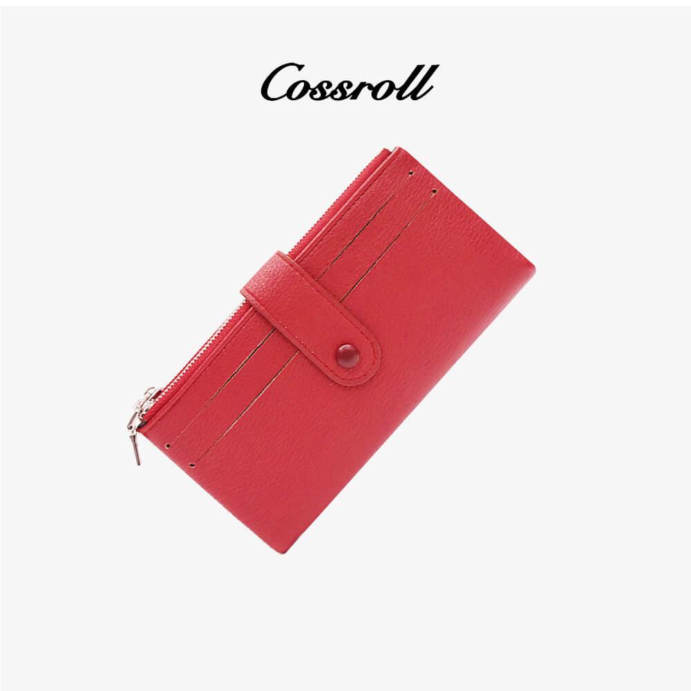 Zipper Wallets Card Slots Bigfold Wholesale Handmade - cossroll.leather