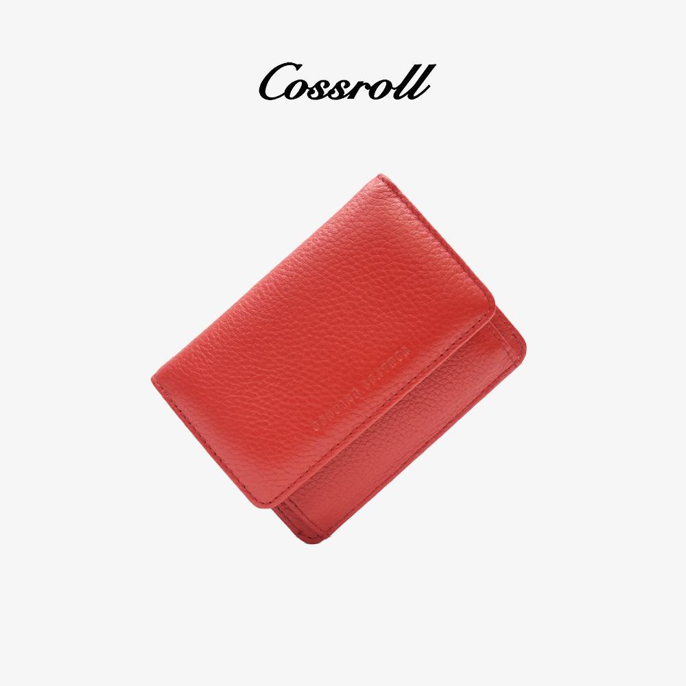 Customized Leather Short Wallets Bifold Card Slots - cossroll.leather