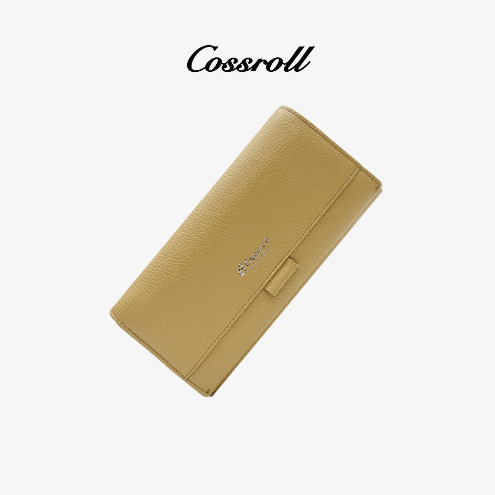 Thick Leather Wallet For Women Bifold Purse - cossroll.leather