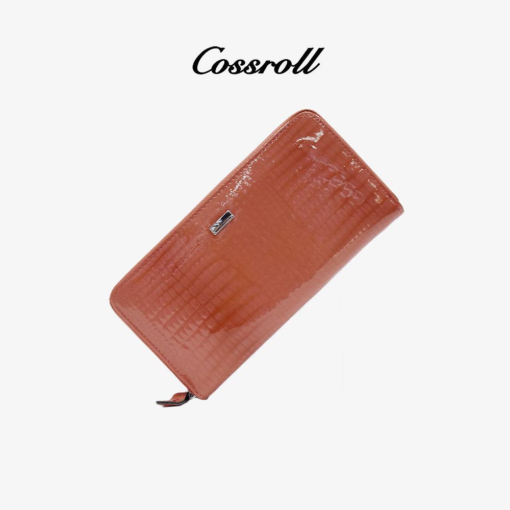 Cossroll Patent Leather Women Wallet Manufacturer 