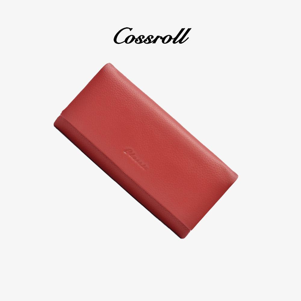 Customized Leather Wallets Bifold Long Purse Wholesale - cossroll.leather