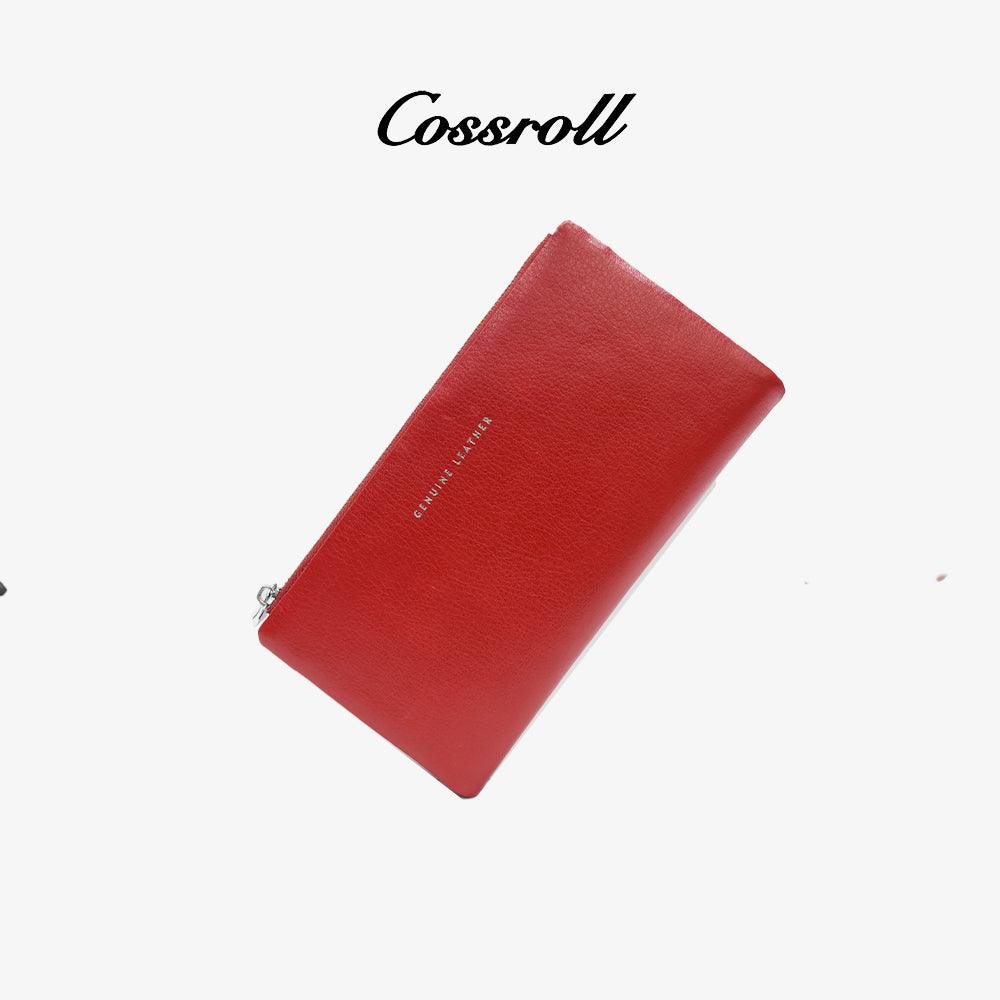 Leather Women Zipper Wallets Bifold Wholesale - cossroll.leather