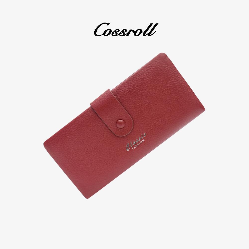 Bifold Leather Women Wallets With Card Slots - cossroll.leather