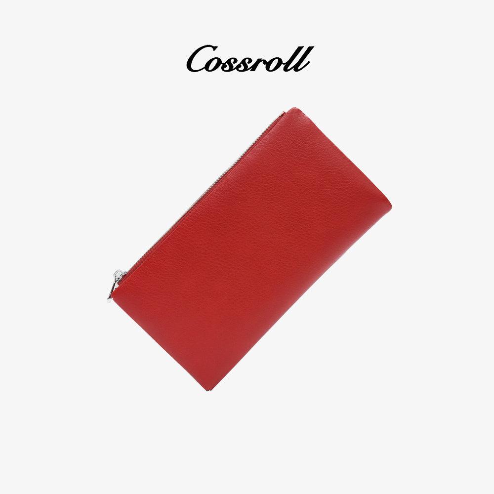 Genuine Leather Women Wallets With ID Window - cossroll.leather