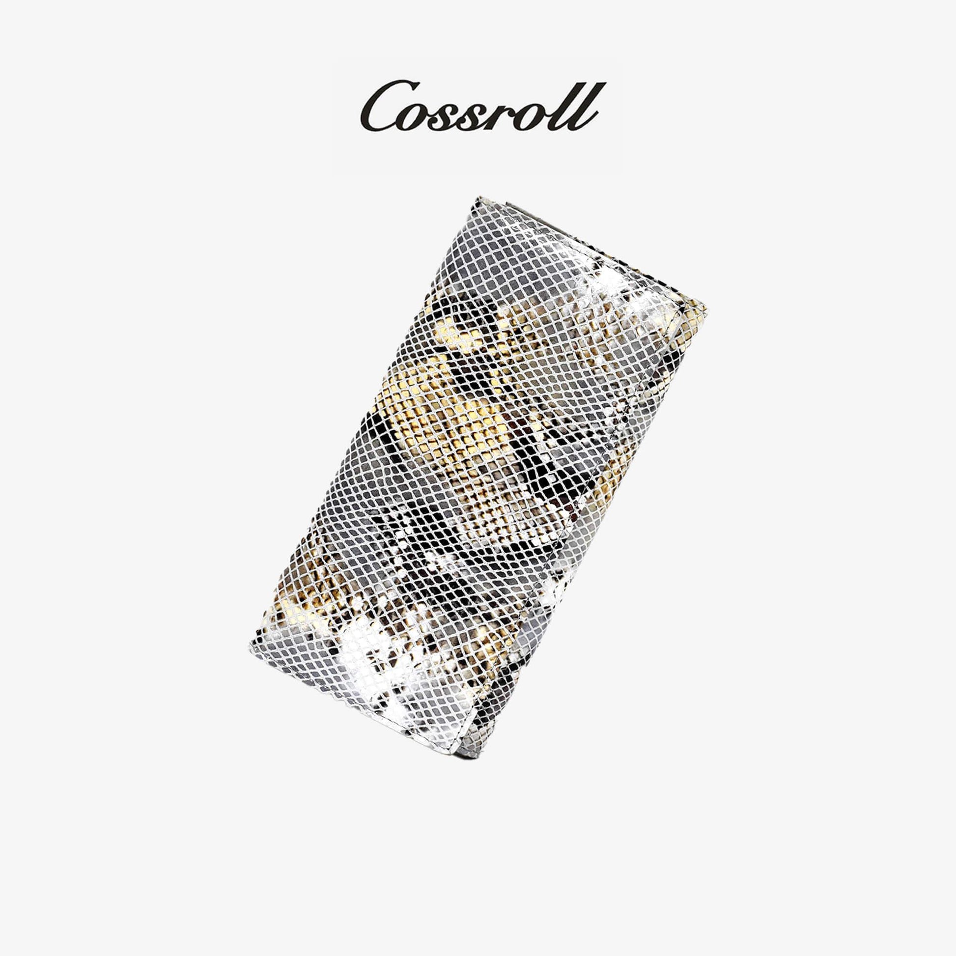 Women Python Print Leather Wallet Manufacturer - cossroll.leather