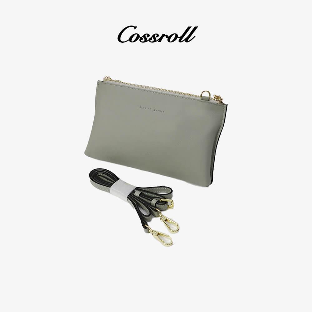 Leather Women Clutch Wallet Crossbody Bag - cossroll.leather